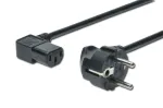 DIGITUS AK-440102-018-S maitinimo laidas, CEE 7/7 (F tipo, Schuko) &ndash; IEC C13, 90&deg; kampu, ki&scaron;tukas/lizdas, 1,8 m, H05VV-F3G, 250 V, 10 A, juodas