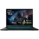 GIGABYTE GAMING A16 3WHK3DE894SH žaidimų laptopas, AMD Ryzen 7 260, 40,6 cm (16 col.) WUXGA 165 Hz ekranas, 16 GB DDR5, 1 TB SSD, NVIDIA GeForce RTX 5070 8 GB, Windows 11 Home, juodas