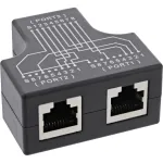 InLine Cat.5e STP T-Adapter RJ45 lizdas į 2x RJ45 lizdus juodas