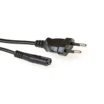 Maitinimo laidas Euro ki&scaron;tukas - C7 lizdas juodas 1,5 m ACT Powercord