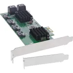 InLine 8x SATA 6Gb/s valdiklio plok&scaron;tė, PCIe 2.0