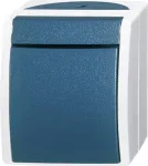 Jungiklis 1P BUSCH JAEGER 2601/2 W-53, žalias/pilkas, 250 V, 74x55x83 mm