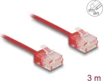 DeLOCK RJ45 Cat.6 UTP Ultra Slim tinklo kabelis 3 m raudonas