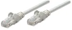 Intellinet tinklo jungiamasis laidas, Cat6, 15 m, pilka, CCA, U/UTP, PVC, RJ45, auksuoti kontaktai, su apsauga nuo užkliuvimo, su gaubtu, viso gyvenimo garantija