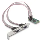 DeLOCK Mini PCIe pilno dydžio kortelė į 2 x Serial RS-232 D-Sub 9 kontaktų