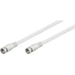 Wentronic Goobay SAT jungiamasis laidas, 100% ekranuotas, baltas, 3,5 m &ndash; F ki&scaron;tukas &ndash; F ki&scaron;tukas (27498)