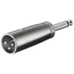 Wentronic Goobay XLR adapteris &ndash; XLR ki&scaron;tukas (3 kontaktai) > Jack 6,35 mm ki&scaron;tukas (2 kontaktai, mono) (27452)