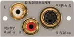 Snap-in plok&scaron;telė Kindermann 7444-531 &mdash; RCA x2 ir Mini-DIN 4 kontaktų