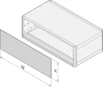 SCHROFF U-FRONTPL.EMC 3U 84HP - Stovo priedas (24572606)