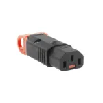 ACT SFO65 C13 IEC Lock+ i&scaron;ardoma jungtis (PA130100BK), juodo atspalvio