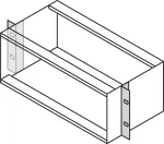 Schroff 24560499 universalūs 19" tvirtinimo kampainiai, 2 vnt.