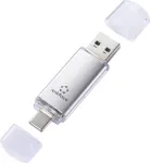 Renkforce RF-USBOS-220 USB atmintukas 32 GB sidabrinis RF-6684362 USB-A, USB-C