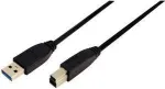 Logilink USB 3.0 laidas - 9 kontaktų USB A tipas (ki&scaron;tukas) - 9 kontaktų USB B tipas (ki&scaron;tukas) - 1 m (CU0023)