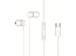 Laidinė ausinė su mikrofonu CONCEPTRONIC BRENDAN03W &ndash; USB-C, 20&ndash;20000 Hz, 1,2 m laidas, balta