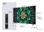 TCL Q6C 65Q6C televizorius 165,1 cm (65 colių) 4K Ultra HD i&scaron;manusis televizorius QD-Mini LED Wi-Fi Metalinė spalva