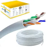 Tinklo kabelis Extralink vytos poros CAT6 UTP (U/UTP) V2 vidaus 100M pilkas