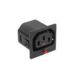 ACT C13 IEC Lock Net Entree (1 lizdas) - juoda, PA135015BK