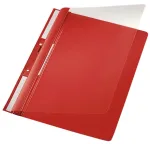 Leitz 41900025 aplankas PVC raudonas, skaidrus