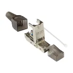 Good Connections GC-N0147 - RJ-45 ki&scaron;tukas, juodas/sidabrinis/skaidrus, tiesus, Cat6a, S/UTP (STP)