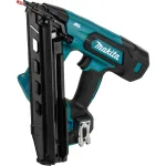 Makita DBN620Z 18V LXT &scaron;epečiu varomas belaidis 16 dydžio tiesus vinių pistoletas (tik korpusas)