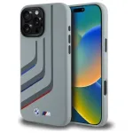 BMW Turning Lines Silicone Hard Case, skirta Apple iPhone 16 Pro Max 6,9 colio, pilka, su MagSafe