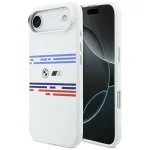 BMW M Silikoninis Horizontal Line MagSafe Dėklas, iPhone Air, Baltas