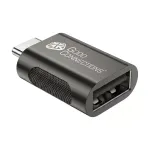 GoodConnections USB 3.2 Gen 1 / USB 3.0 Adapter USB-C Male to USB-A Female, Zinc-Plated Metal Housing, Anthracite, 3-Pack