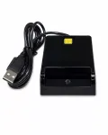 iLike USB Smart Card Reader, Contact IC Card Reader for Digital Signature, eID, Banking & Government Cards Black