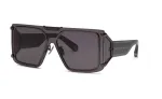 Philipp Plein SPP096M990I86 Vyri&scaron;ki Aviatoriaus Stiliaus Akiniai nuo Saulės, Metalinis Rėmelis, Juodi, Pilki Gradientiniai Lę&scaron;iai, UV400, 99 mm