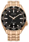 CITIZEN Eco-Drive vyri&scaron;kas laikrodis AW1773-55E 42mm nerūdijantis plienas juodas ciferblatas