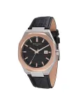Pierre Cardin vyri&scaron;kas laikrodis CF.1000.LB.1 42mm nerūdijantis plienas kvarcinis analoginis juodas ciferblatas odinis dirželis