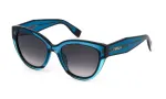 FURLA SFU779V5306N1 Moteri&scaron;ki akiniai nuo saulės, Havana acetato rėmelis, rudi polikarbonato lę&scaron;iai, 53 mm