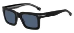 BOSS SUNGLASSES BOSS MAN BOSS1501SINA stačiakampis acetatinis rėmelis 51/22/145 mm juoda/pilka