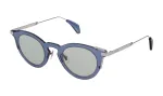POLICE SPL624460579 Moteri&scaron;ki Akiniai nuo Saulės &ndash; blizgantis juodas acetatinis rėmelis, pilki polikarbonatiniai lę&scaron;iai, UV400 apsauga, 46 mm lę&scaron;io plotis