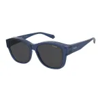 Polaroid Ancillaries PLD9019SPJP Unisex Square Sunglasses - Polarized Grey Lens Black Frame