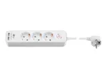 Goobay 3-jų lizdų ilgintuvas su jungikliu ir USB, 1,5 m laidas, F tipo ki&scaron;tukas