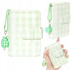 LOVEINSTANT Checkered Green Pocket Photo Album for 28 Instax Mini & Zink Prints