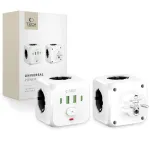 TECH-PROTECT PCL3X4 Prailgintuvas 3 Schuko Lizdai 2 USB-A 2 USB-C 2m Baltas