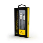 Gembird USB-A į Lightning laidas 2m Juodas Premium Rubber