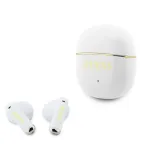 GUESS Glossy Gold Line Classic TWS Earbuds White