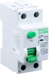 GACIA PR8NM 2P 25A 30mA AC RCCB liekamosios srovės grandinės pertraukiklis 6kA 2 moduliai