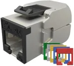 Solarix Cat.6A STP RJ45 Keystone Jack Toolless SXKJ-10G-STP-RAL-SA