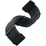 SilverStone PP07E - Maitinimo ilginimo laidas - ATX, 24 kontaktų (motina) į ATX, 24 kontaktų (tėvas) - 30 cm - Juoda