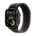 Apple Watch Ultra 3 GPS + Cellular 49mm Black Titanium Case with Black/Charcoal Trail Loop - Large (Model A3281, MF1H4QR/A)