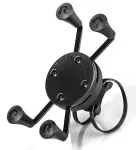 RAM MOUNTS X-Grip Rail EZ-On su sukamuoju laikikliu &ndash; universalus i&scaron;maniojo telefono laikiklis vamzdžiams ir strypams (RAP-274-1-UN7U)