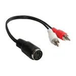Good Connections garso adapteris 5-pin DIN lizdas į 2x RCA ki&scaron;tuką - 0.2m