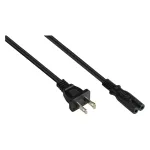 kabelmeister AC maitinimo laidas NEMA 1-15P į IEC C7, UL sertifikuotas, juodas, 3 m (SK4070-S030)