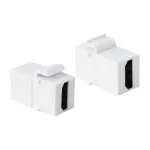 LogiLink NK0014 HDMI Keystone Coupler modulis, moteri&scaron;ka į moteri&scaron;ką, baltas, 4K 60Hz, HDCP 2.2, 18 Gbps, įsegamas