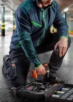 NEO TOOLS 81-229-XS apsauginės kelnės, pilkos/juodos, XS