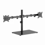 Dviejų monitorių stalinis laikiklis Gembird MS-D2ST-01, iki 32 colių, VESA 75&times;75&ndash;100&times;100, maks. 18 kg, juodas